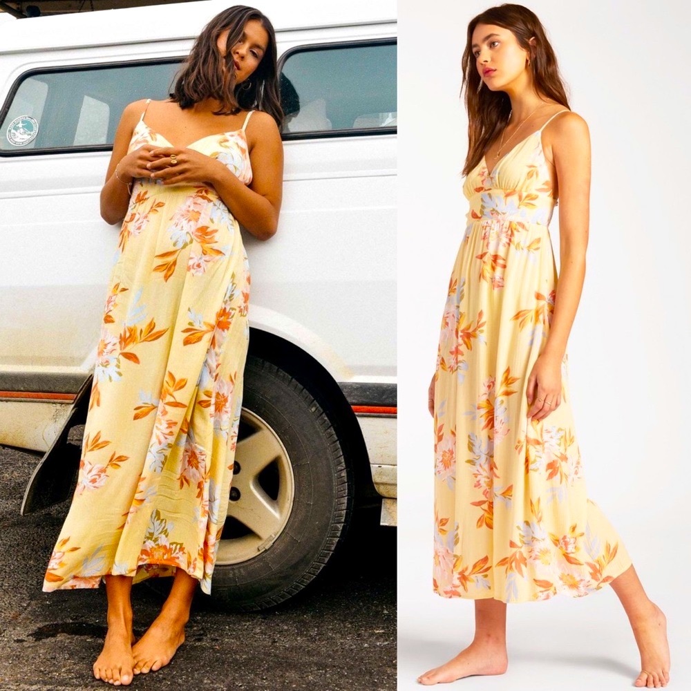 Billabong Floral Midi Dress 🌼